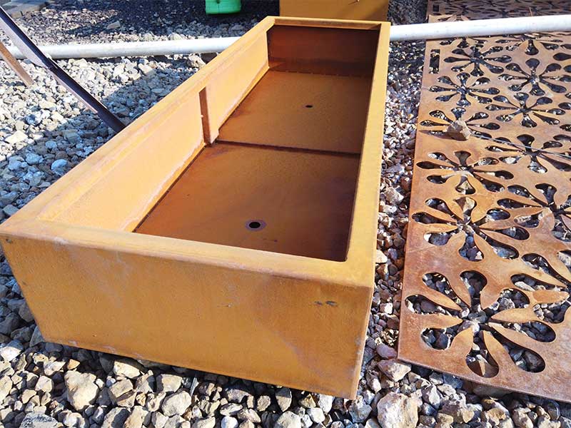 <h3>Corten Steel Water Feature - Photos & Ideas | Houzz</h3>
